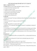 Đề cương giữa học kì II môn Ngữ văn 7 (Có đáp án)